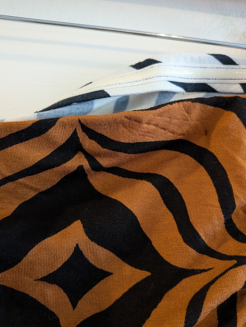 Anthropologie Strapless Mixed Animal Print Dress - Black, White, Brown - Picture 9 of 16